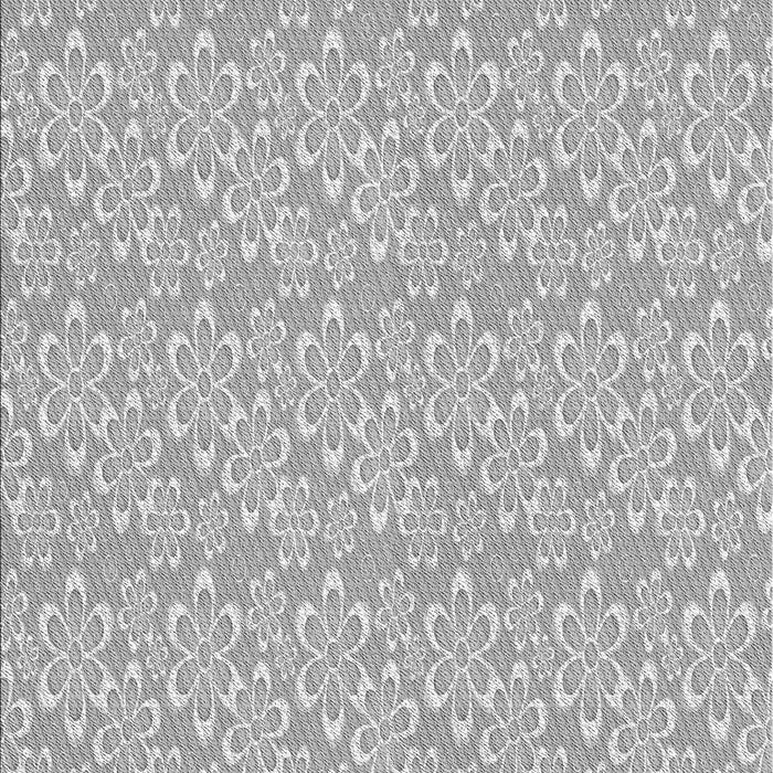 Patterned Platinum Silver Gray Rug, pat3237gry