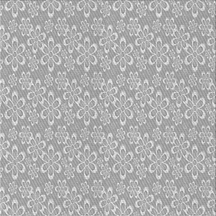 Round Machine Washable Transitional Platinum Silver Gray Rug, wshpat3237gry