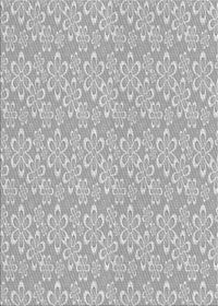 Machine Washable Transitional Platinum Silver Gray Rug, wshpat3237gry