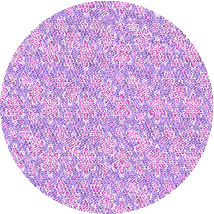 Square Patterned Purple Rug, pat3237pur