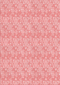 Machine Washable Transitional Pink Rug, wshpat3237rd