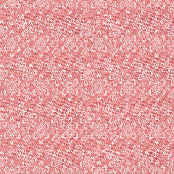 Round Machine Washable Transitional Pink Rug, wshpat3237rd