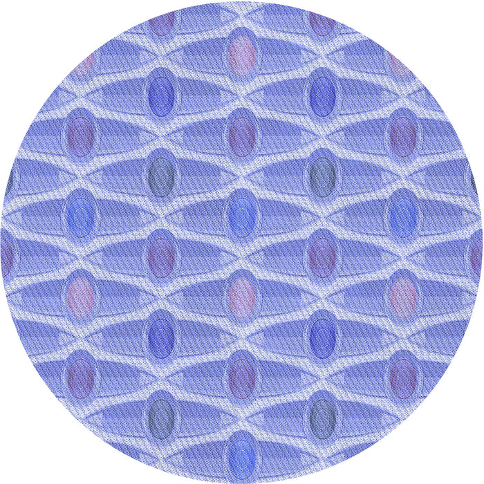 Square Patterned Light Slate Blue Rug, pat3238blu