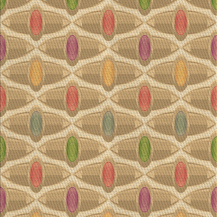 Patterned Yellow Orange Rug, pat3238brn