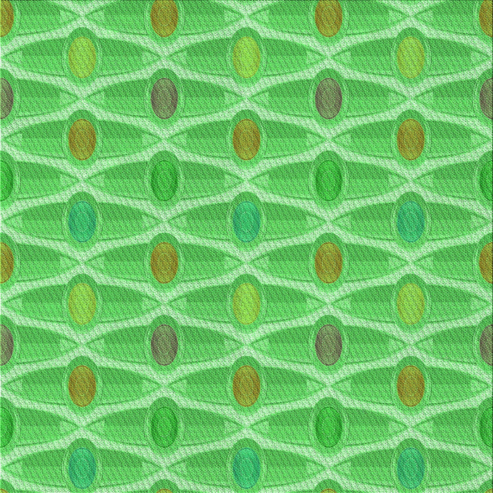Round Patterned Neon Green Rug, pat3238grn