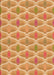 Patterned Neon Orange Rug, pat3238org