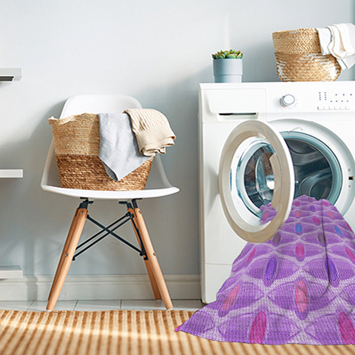 Machine Washable Transitional Violet Purple Rug in a Washing Machine, wshpat3238pur