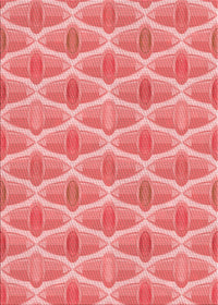 Machine Washable Transitional Light Coral Pink Rug, wshpat3238rd