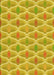 Machine Washable Transitional Yellow Rug, wshpat3238yw