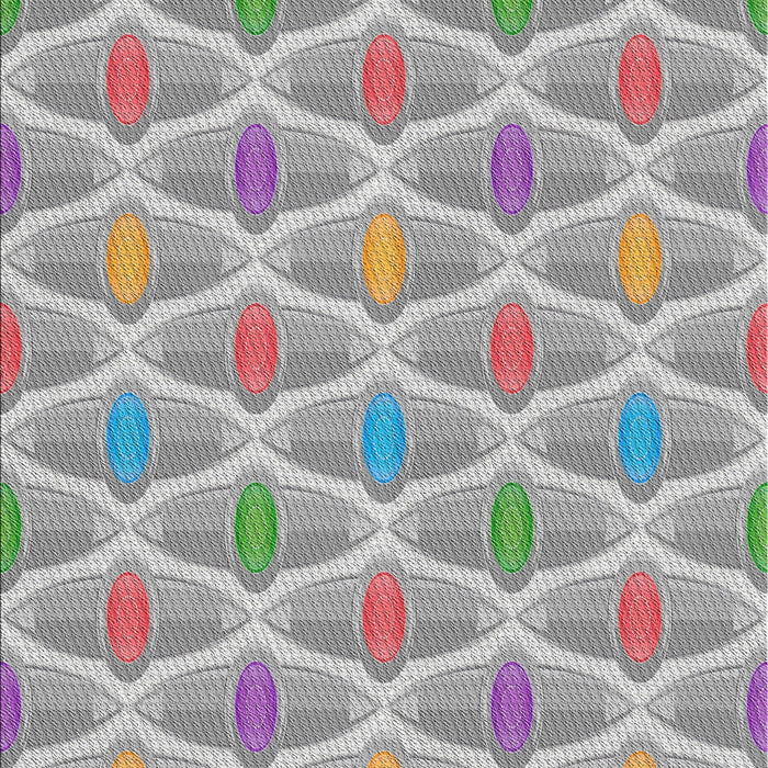 Patterned Platinum Silver Gray Modern Rug, pat3238