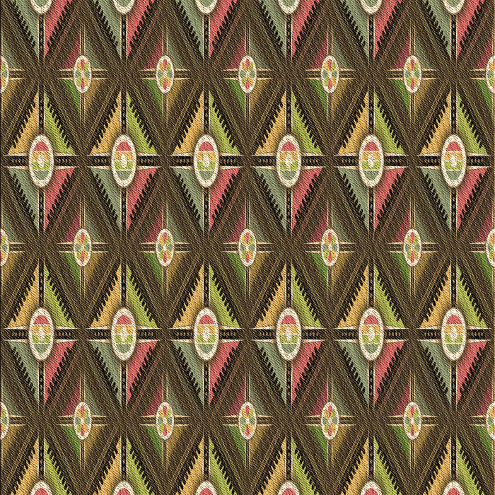 Patterned Cinnamon Brown Rug, pat3239brn