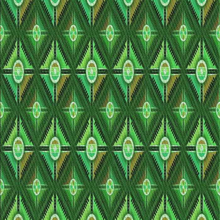 Patterned Deep Emerald Green Rug, pat3239grn