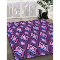 Patterned Purple Rug, pat3239pur