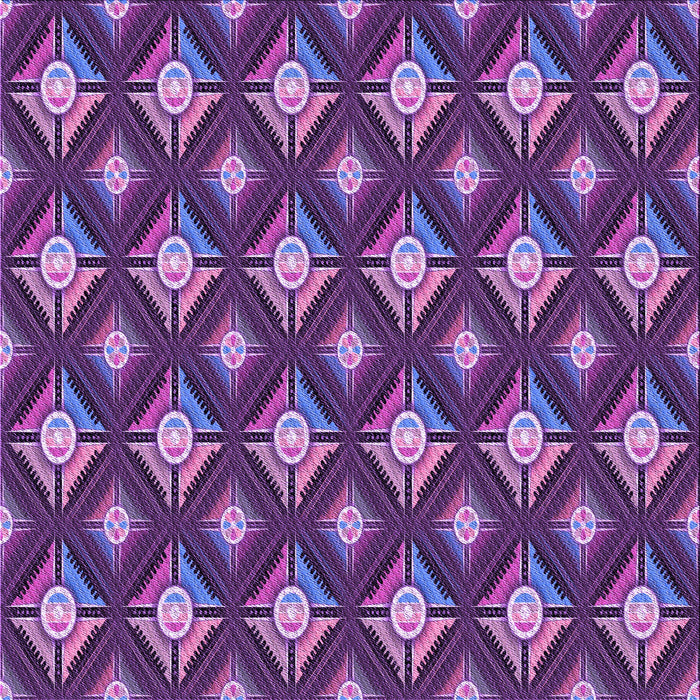 Round Patterned Purple Rug, pat3239pur