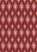 Machine Washable Transitional Cranberry Red Rug, wshpat3239rd