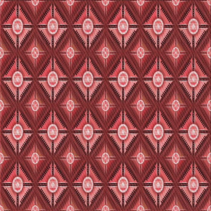 Round Patterned Cranberry Red Rug, pat3239rd