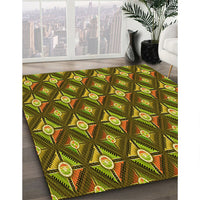 Patterned Brown Rug, pat3239yw