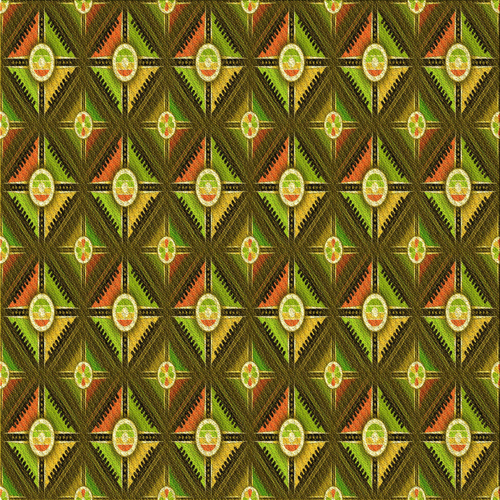 Round Patterned Brown Rug, pat3239yw