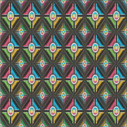 Square Patterned Green Modern Rug, pat3239