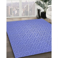 Patterned Sky Blue Rug, pat324blu