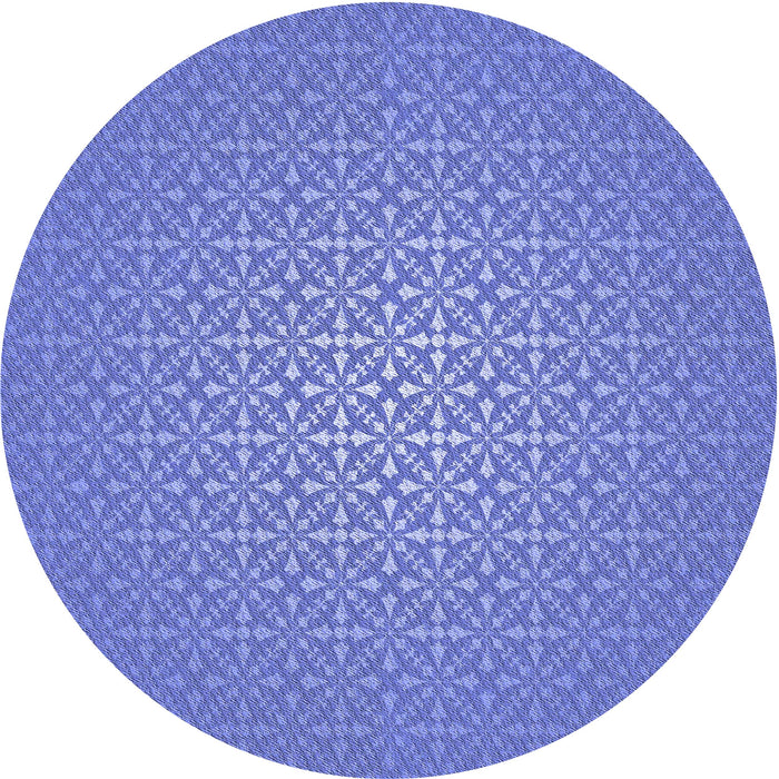 Square Patterned Sky Blue Rug, pat324blu