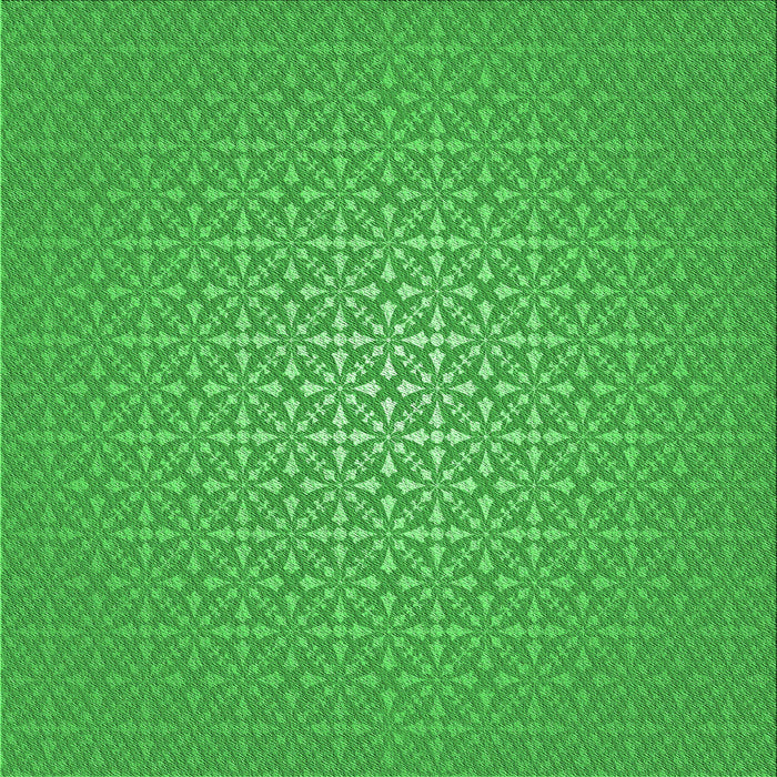 Round Patterned Neon Green Rug, pat324grn