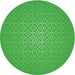 Square Patterned Neon Green Rug, pat324grn