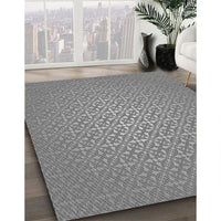 Patterned Dark Gray Rug, pat324gry