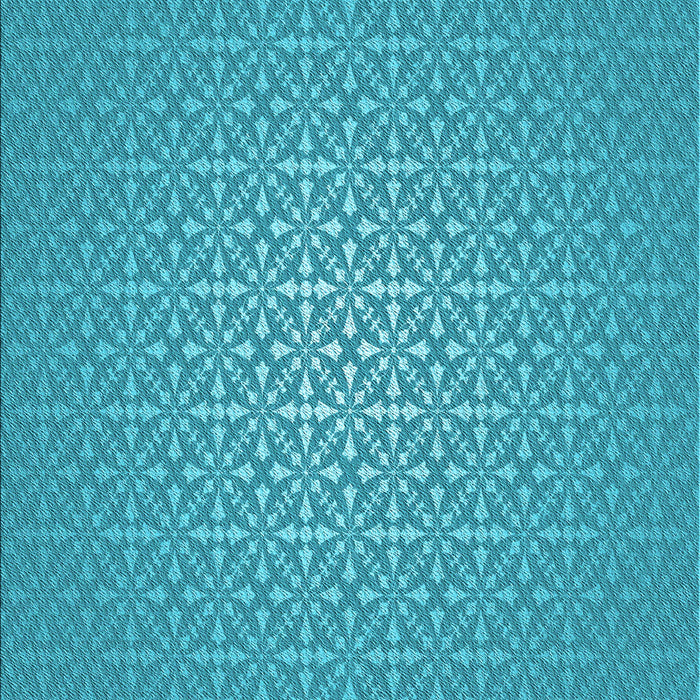 Patterned Dark Turquoise Green Rug, pat324lblu