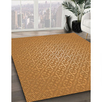 Patterned Dark Orange Rug, pat324org