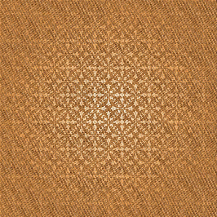 Round Machine Washable Transitional Dark Orange Rug, wshpat324org