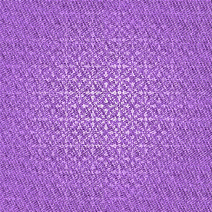 Round Patterned Purple Rug, pat324pur