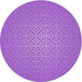 Square Patterned Purple Rug, pat324pur