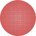 Square Patterned Red Rug, pat324rd