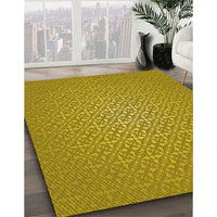 Patterned Dark Bisque Brown Rug, pat324yw