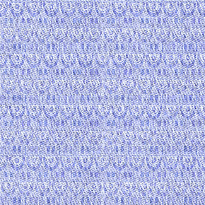 Round Machine Washable Transitional Sky Blue Rug, wshpat3240blu