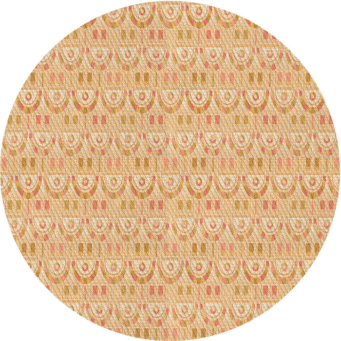 Square Machine Washable Transitional Orange Rug in a Living Room, wshpat3240org