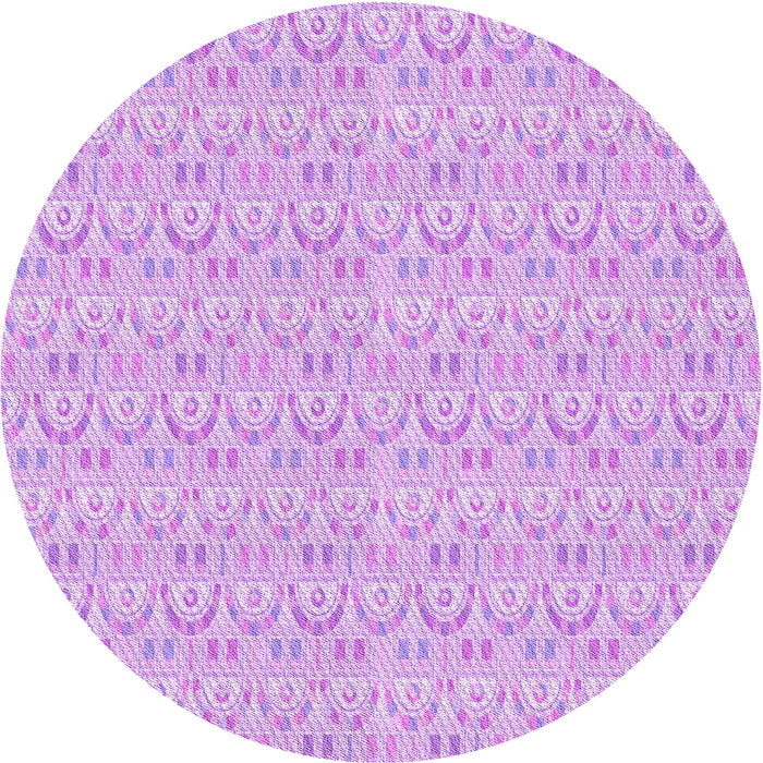 Square Patterned Purple Rug, pat3240pur