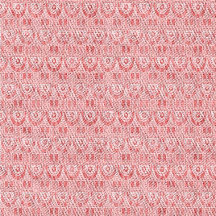 Round Patterned Red Rug, pat3240rd
