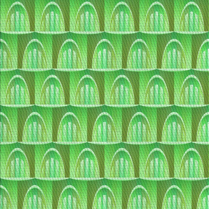 Machine Washable Transitional Emerald Green Rug, wshpat3241grn