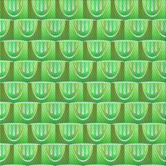 Round Patterned Emerald Green Rug, pat3241grn