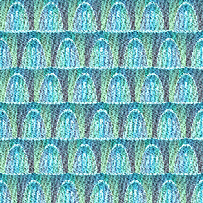 Machine Washable Transitional Blue Ivy Blue Rug, wshpat3241lblu