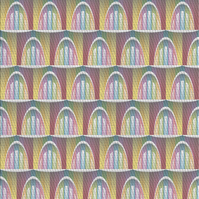 Patterned Mauve Taupe Purple Novelty Rug, pat3241