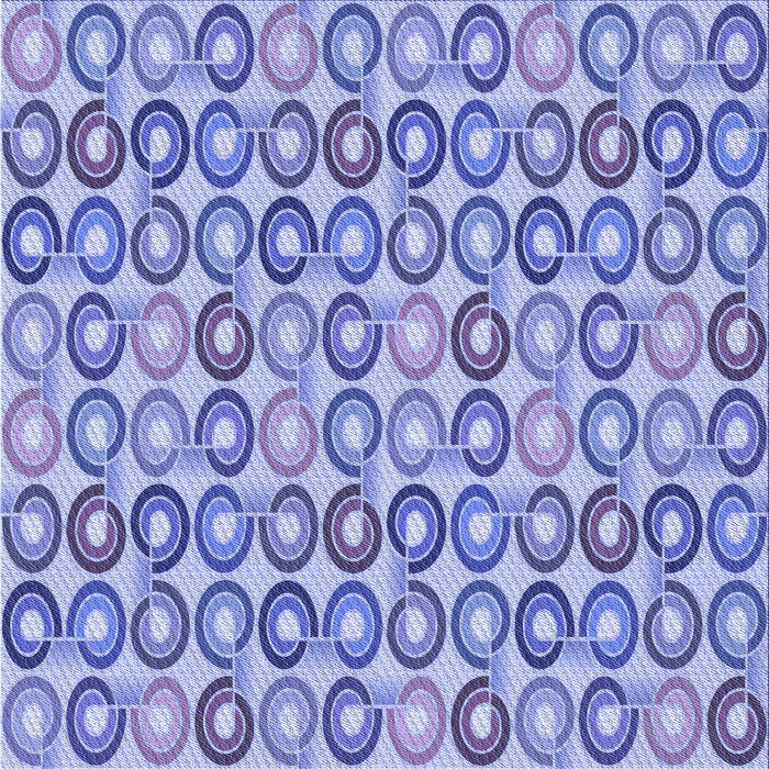 Round Patterned Pastel Blue Rug, pat3242blu