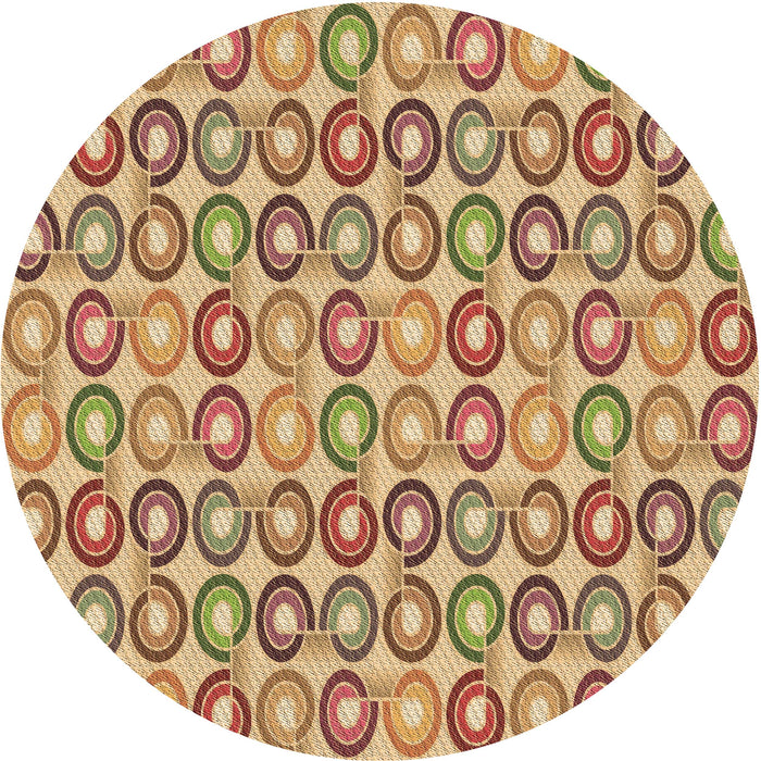 Square Machine Washable Transitional Yellow Orange Rug in a Living Room, wshpat3242brn