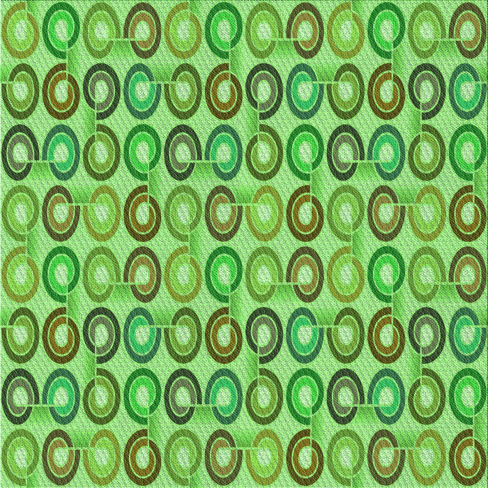 Round Patterned Emerald Green Rug, pat3242grn
