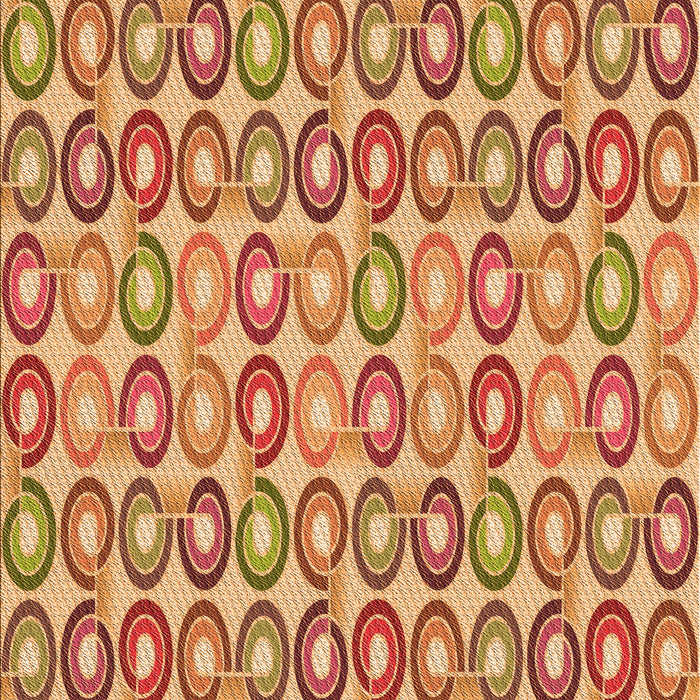 Patterned Yellow Orange Rug, pat3242org