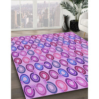 Patterned Violet Purple Rug, pat3242pur