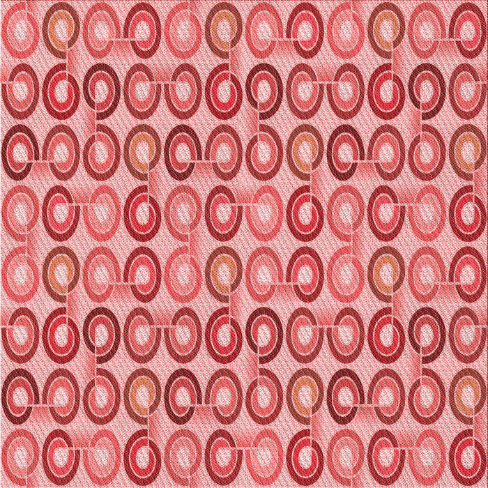 Round Patterned Pastel Pink Rug, pat3242rd