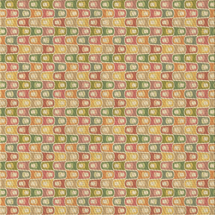 Round Machine Washable Transitional Yellow Rug, wshpat3243brn